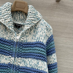 Chunky knit crochet sweater oversized coat