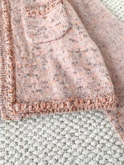 Floral Pink Rhinestone Hook and Loop Jacket