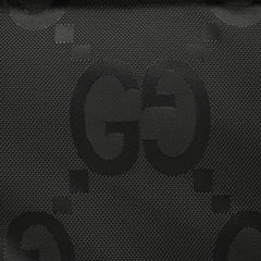 Dark pattern jacquard canvas hooded down jacket