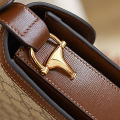 Horsebit shoulder bag