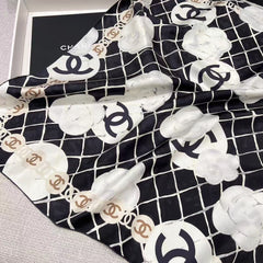 Square silk scarf