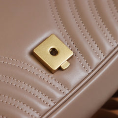 milk tea color Small Marmont 2.0 Shoulder Bag