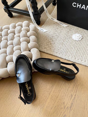 Rhinestone Loafer Sandals