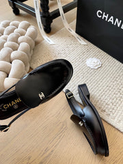 Rhinestone Loafer Sandals
