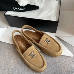 Fur-Lined Mules