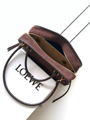 Large Suede "Chocolate Toast" Bag