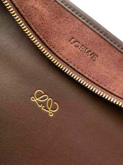 Large Suede "Chocolate Toast" Bag