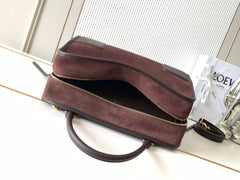 Large Suede "Chocolate Toast" Bag