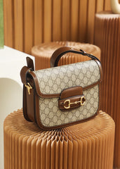 Horsebit shoulder bag