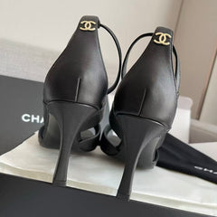 Rhinestone Buckle Strappy High Heels