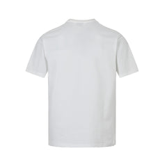 Overlapping letters war horse print short sleeves