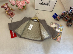 High-end girls' quilted jacket