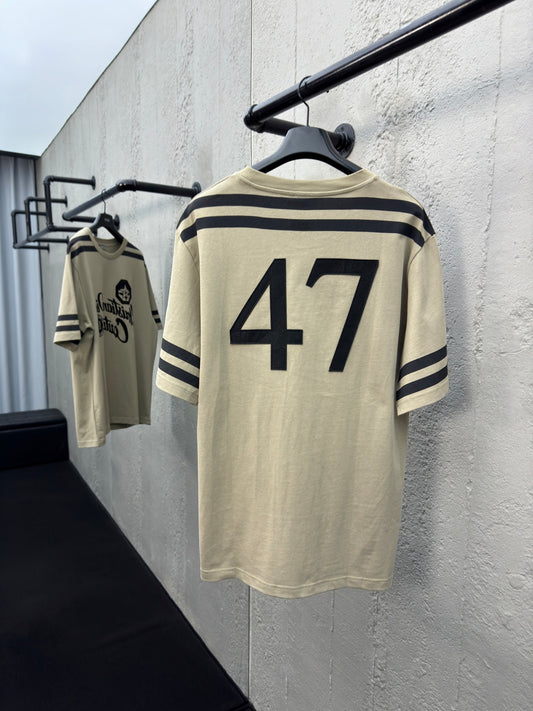 Five-star badge flocked short sleeves