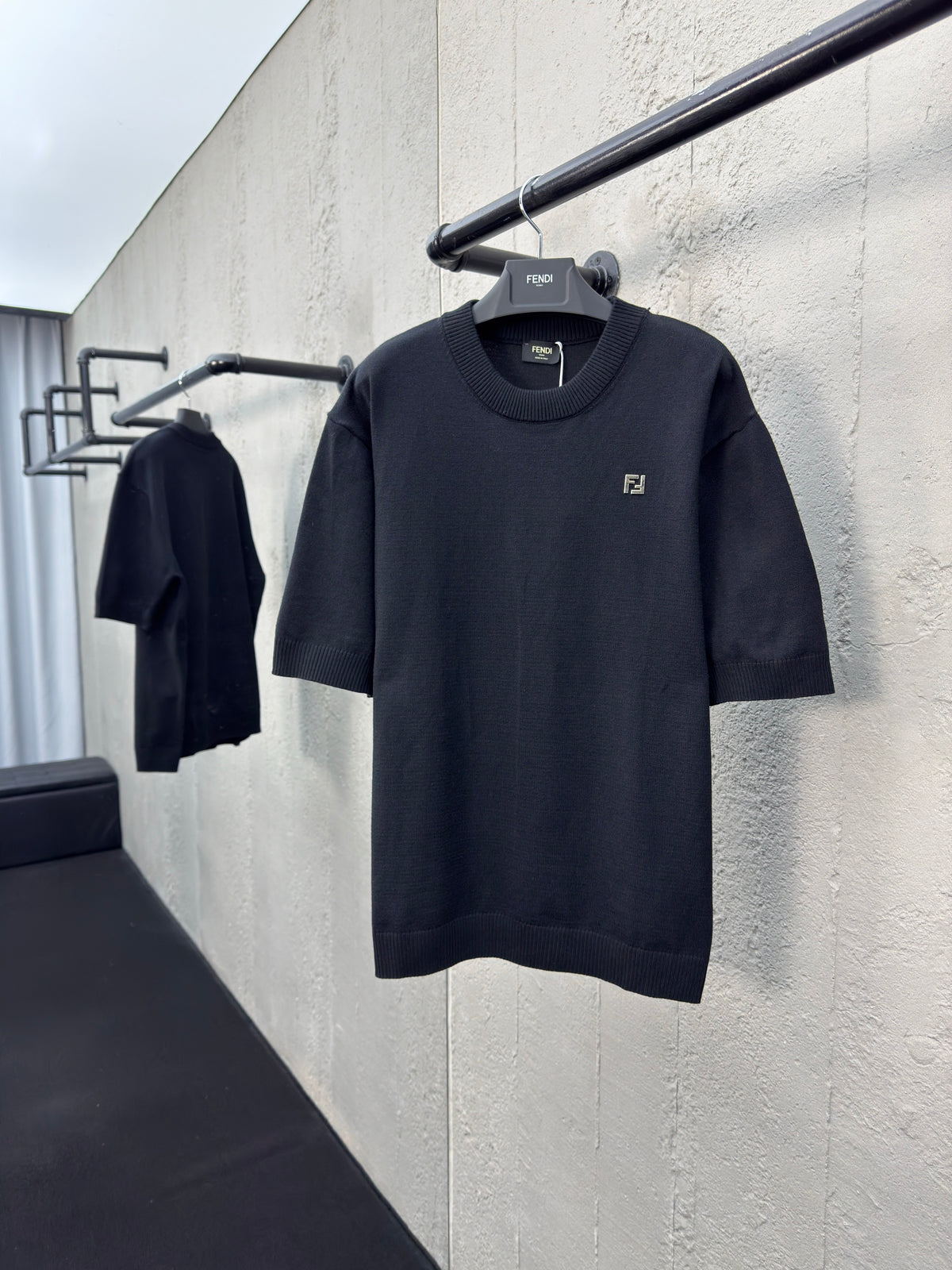 Wool knitted short sleeves