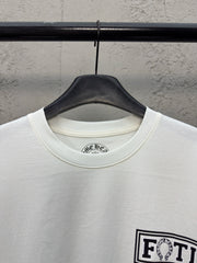 Nine-grid skull short sleeves on the back