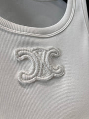 Embroidered all-match vest