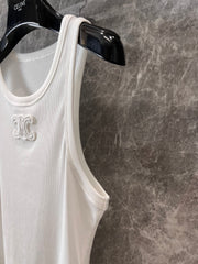 Embroidered all-match vest