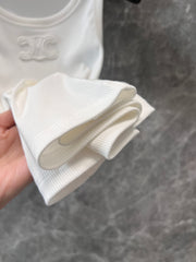 Embroidered all-match vest