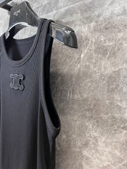 Embroidered all-match vest