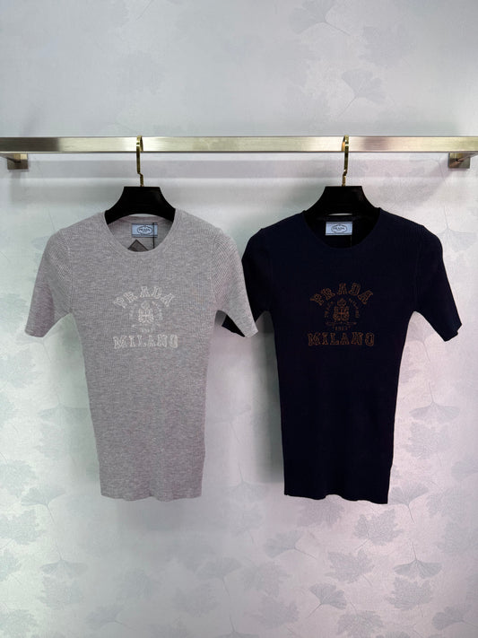 Long knitted short sleeves