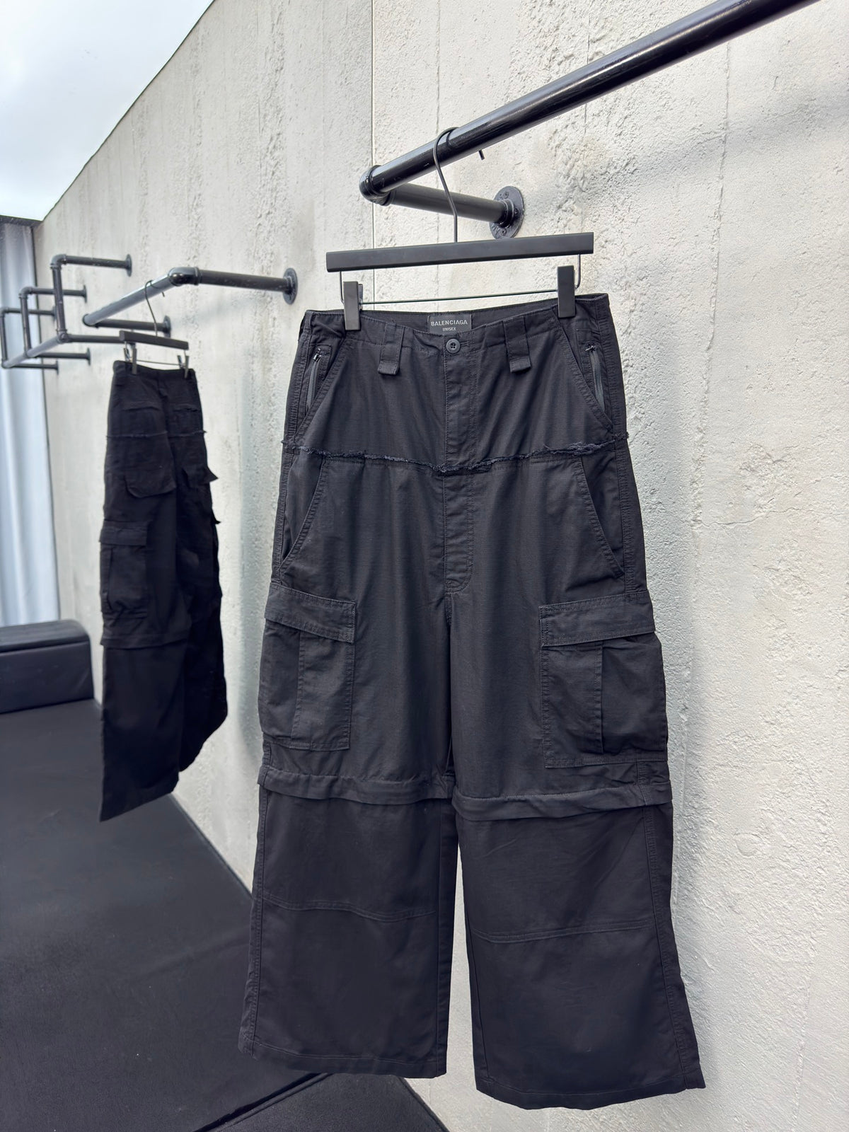 Spliced detachable overalls