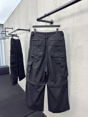 Spliced detachable overalls