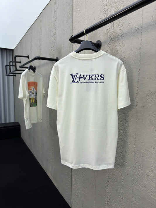 Rhinestone letter pattern short sleeves