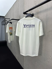 Rhinestone letter pattern short sleeves