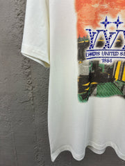 Rhinestone letter pattern short sleeves