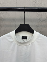 Cracked printed short sleeves