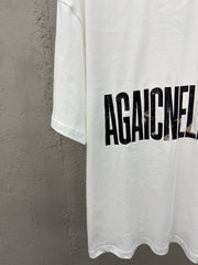 Cracked printed short sleeves