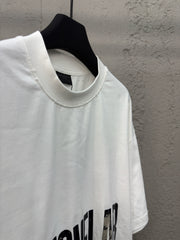 Cracked printed short sleeves