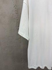 Back ink-splashed printed short sleeves