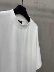 Back ink-splashed printed short sleeves