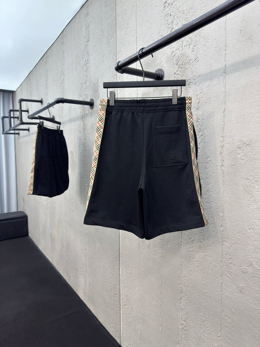 Checkered ribbon shorts