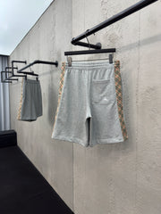 Checkered ribbon shorts