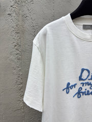 Letter embroidered short sleeves