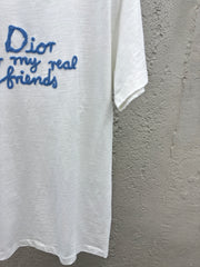 Letter embroidered short sleeves
