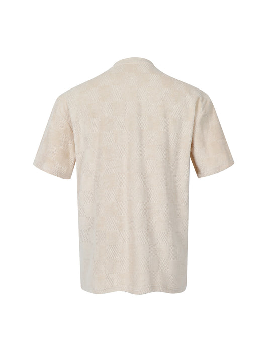 Cotton drawstring terry casual short sleeves