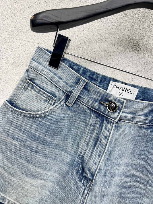 Pocket sequin shorts