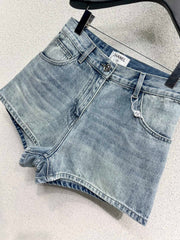 Pocket sequin shorts