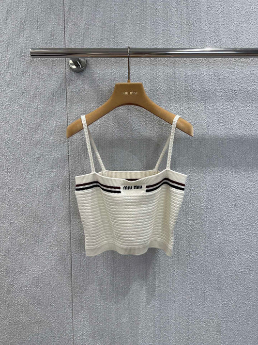 Knitted suspenders + skirt set