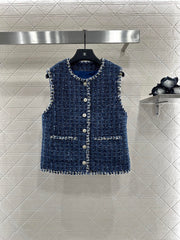 Braided Dress-Hemmed Vest