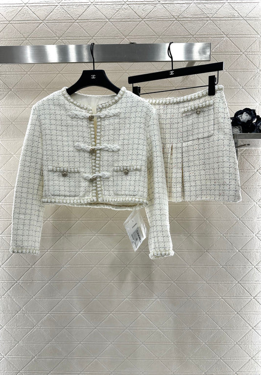 Chinese Knot Dress Jacket and Skirt Set