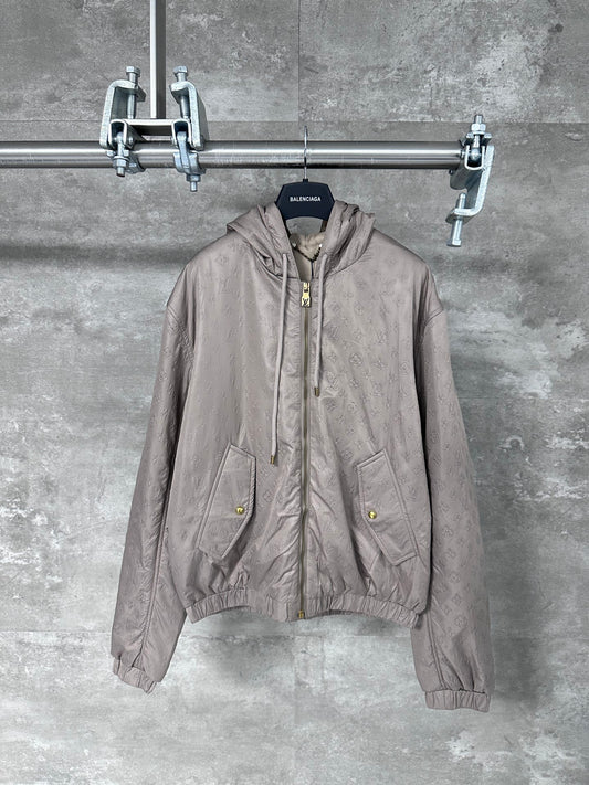 All-over embossed logo jacket