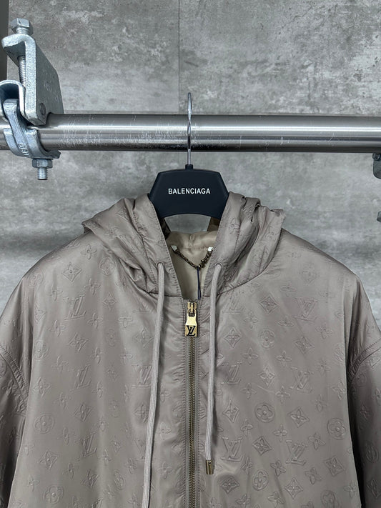 All-over embossed logo jacket