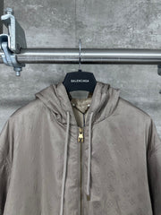 All-over embossed logo jacket