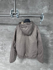 All-over embossed logo jacket