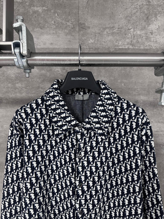 All-over printed knit shirt