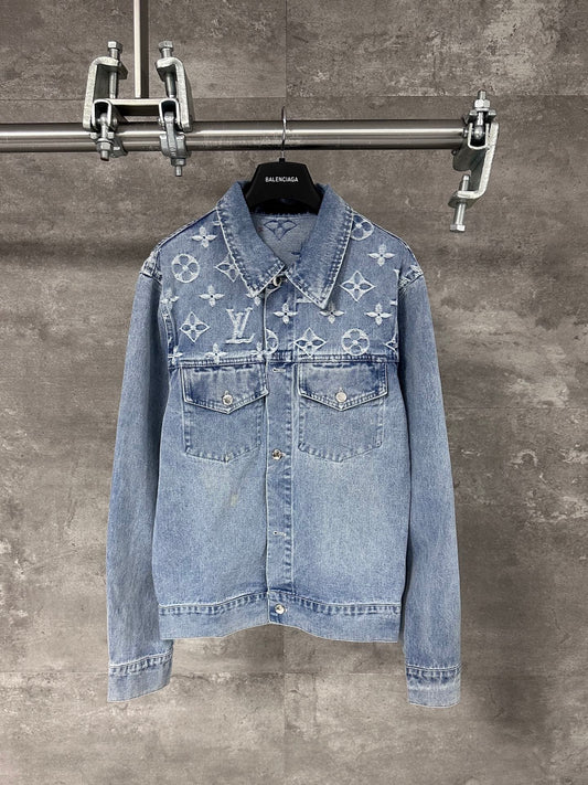 Cloud Dog Jacquard Denim Jacket